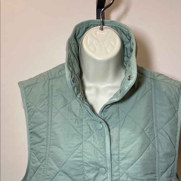 Love Tree Quilted Vest - Mint Green - Picture 3 of 7